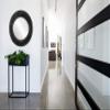 OVALCREST Round Beveled Wall Mirror for Home Decor - Montreal Style - Black Silver - 19x19 Outside Dimensions view 4