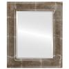 OVALCREST Rectangle Beveled Wall Mirror for Home Decor - Montreal Style - Champagne Silver - 25x29 Outside Dimensions view 1