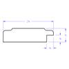 OVALCREST Rectangle Beveled Wall Mirror for Home Decor - Montreal Style - Champagne Silver - 25x29 Outside Dimensions view 4
