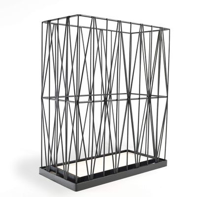 Mango Steam Pluvian Soakstone Umbrella Holder (Rectangle, Black)