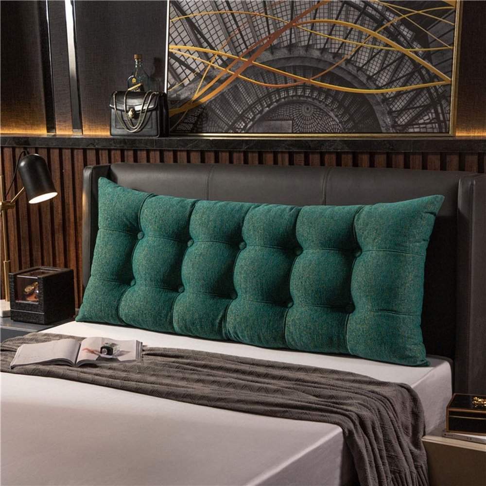 Bed Backrest Pillows, Headboard Pillow Reading Cushion Lumbar Back Cushion, with Removable Cover, Washable Wedge Pillow for Bed Rest,tv Pillow for Bed