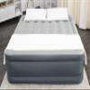 SLEEPLUX King Air Mattress Extra Durable Non-Leak Tough Guard Material 22" Raised Airbed with Built in Pump + USB Charger (80" 72"x22") Grey view 1