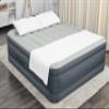 SLEEPLUX King Air Mattress Extra Durable Non-Leak Tough Guard Material 22" Raised Airbed with Built in Pump + USB Charger (80" 72"x22") Grey view 4