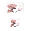 Amagical Flower Girl and Pink Butterflies Pattern 3 Piece Bathroom Mat Set Shower Curtain Set Bath Mat Contour Mat Waterproof Shower Curtain with 12 Hooks view 3