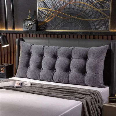 Bed Backrest Pillows, Headboard Pillow Reading Cushion Lumbar Back Cushion, with Removable Cover, Washable Wedge Pillow for Bed Rest,tv Pillow for Bed