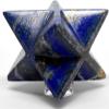 2.6" 125g Deep Blue Lapis Lazuli w/Pyrite 8 Point Merkaba Star Polished Layered Natural Gemstone Crystal Mineral Specimen - Afghanistan + One Polished Clear Quartz Cabochon view 3