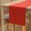 Encasa XO Table Runner 13"x72" Long | Cotton Canvas Fabric | Brick Solid Color | Machine Washable & Durable view 1