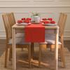 Encasa XO Table Runner 13"x72" Long | Cotton Canvas Fabric | Brick Solid Color | Machine Washable & Durable view 4