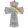 LifeSong Milestones Personalized Pet Memorial Gift Mini Cross 4x6 Family Keepsake Rainbow Bridge Collection Loss of Pet Dog or Cats Bereavement Gift No Longer by My Side view 1