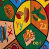 Champion Rugs Kids Area Rug ABC Food Fruits Learning/Playtime Carpet Bright Colorful Vibrant Colors (8 Feet X 8 Feet Round) view 2