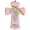 LifeSong Milestones Personalized Rainbow Bride Poem Pet Memorial Gift Mini Cross 4x6 Family Keepsake Rainbow Bridge Collection Loss of Pet Dog or Cats Bereavement Gift No Longer by My Side view 1