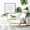 Watercolor Monstera Tropical Jungle Leaves Vinyl Wall Stickers (Jungle Green) view 4