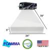 Foamma 5 x 24 x 78 Truck, Camper, RV High-Density Bunk Mattress Foam Replacement, Made in USA, Comfortable, Travel Trailer, CertiPUR-US Certified, Cover Not Included view 2