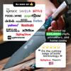 Dalstrong Chef Knife - 8 inch - Valhalla Series - Premium 9CR18MOV HC Steel - Celestial Resin & Wood Handle - Razor Sharp - Kitchen Cooking Chef's Knife - Leather Sheath view 2