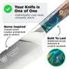 Dalstrong Chef Knife - 8 inch - Valhalla Series - Premium 9CR18MOV HC Steel - Celestial Resin & Wood Handle - Razor Sharp - Kitchen Cooking Chef's Knife - Leather Sheath view 4