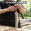 Dalstrong 12-Inch Slicing Knife - Valhalla Series - 9CR18MOV HC Steel - Celestial Resin & Wood Handle - Razor Sharp Slicer for BBQ, Brisket, Carving - With Leather view 2