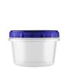 [100 PACK] 16 oz Twist Top Storage Deli Containers - Airtight Reusable Plastic Food Storage Canisters with Twist & Seal Lids, Leak-Proof - Meal Prep, Lunch, Togo, Stackable, BPA-Free Snack Containers view 1