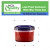 [100 PACK] 16 oz Twist Top Storage Deli Containers - Airtight Reusable Plastic Food Storage Canisters with Twist & Seal Lids, Leak-Proof - Meal Prep, Lunch, Togo, Stackable, BPA-Free Snack Containers view 3