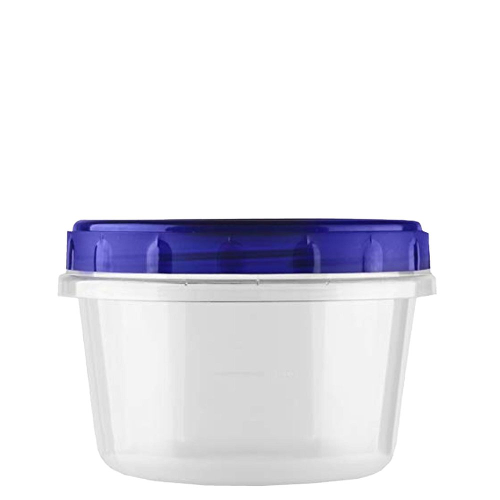 [75 PACK] 16 oz Twist Top Storage Deli Containers - Airtight Reusable Plastic Food Storage Canisters with Twist & Seal Lids, Leak-Proof - Meal Prep, Lunch, Togo, Stackable, BPA-Free Snack Containers