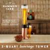 Hammer + Axe Beverage Dispenser  88 oz Party Drink Dispenser with Ice Tube & Tap| Drink Fountain for Beer, Water, Iced Tea| Mimosa Tower| Margarita Tower| BBQ & Tailgate Essential| Home Bar Accessory view 2