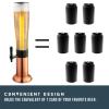 Hammer + Axe Beverage Dispenser  88 oz Party Drink Dispenser with Ice Tube & Tap| Drink Fountain for Beer, Water, Iced Tea| Mimosa Tower| Margarita Tower| BBQ & Tailgate Essential| Home Bar Accessory view 4