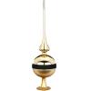 Inge Glass Twin Brocade Shiny German Glass Finial Tree Topper 14.2 Inches view 1