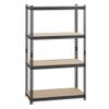 MISC 2300 Lb Riveted Shelving 4-Shelf 60" hx36 wx18 d Black Steel view 1