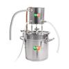 AnEssOil Home Distiller Spirits Alcohol Still Wine Making Cooling Pot with Thermometer/Water Pump for Whisky Water Essential Oil Stainless Steel (12L / 3 Gal) view 1