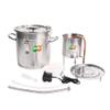 AnEssOil Home Distiller Spirits Alcohol Still Wine Making Cooling Pot with Thermometer/Water Pump for Whisky Water Essential Oil Stainless Steel (12L / 3 Gal) view 3