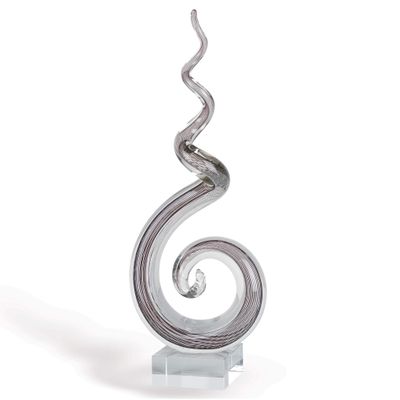 HomeRoots Multicolor Glass Corkscrew Centerpiece Tall