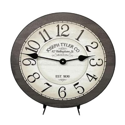 Bellingham Gray Large Wall Clock | Ultra Quiet Quartz Mechanism | Hand Made in USA Beautiful Crisp Lasting Color | Comes in 8 Sizes | 24-Inch
