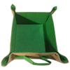 Ancient Wisdom Jute Natural Snap Tray with Handle/Spa Tray/Gift Tray/Valet Tray/Square Tray/Shallow Tray Basket (Green) view 1