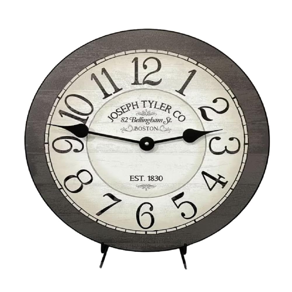 Bellingham Gray Large Wall Clock | Ultra Quiet Quartz Mechanism | Hand Made in USA Beautiful Crisp Lasting Color | Comes in 8 Sizes | 18-Inch