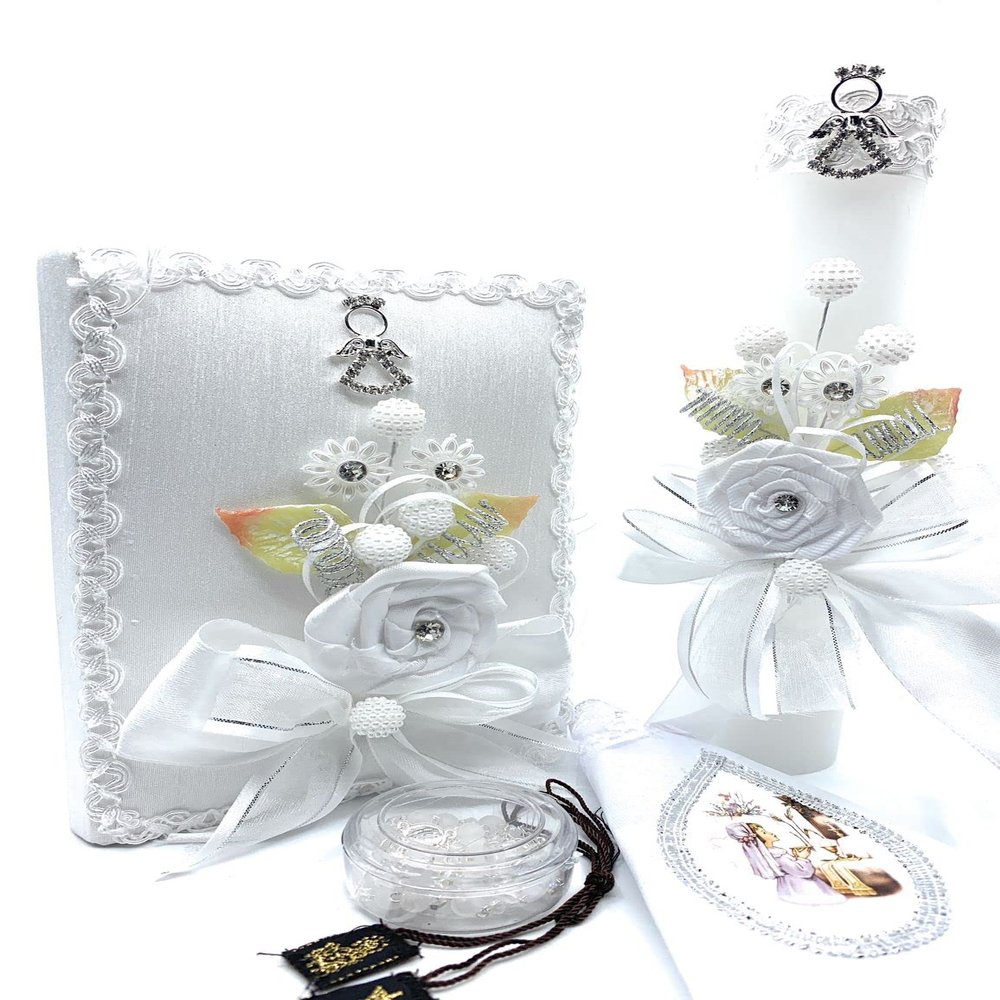 Casa Ixta First Communion Candle Set for Girl/Regalo sorpresa de Bolos (Tiempo limitado)