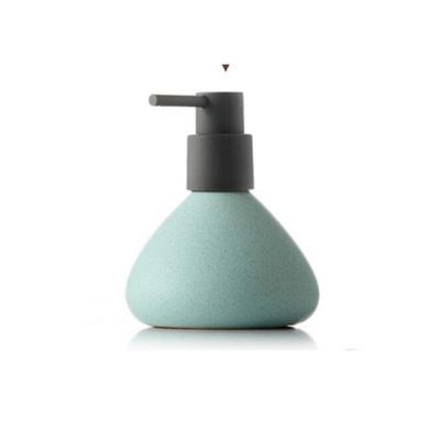 Modern Ceramic Soap Dispenser, Rust Proof, Hand Soap Pump, Ideal for Kitchen Or Bathroom Use, Refillable Lotion Bottle (Color : Pink Green, Size : 280ml)