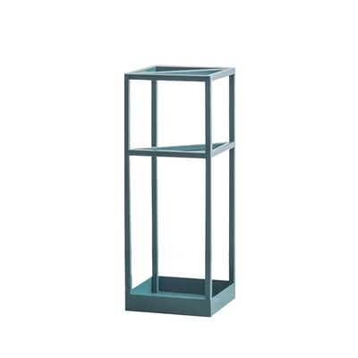 AYY Umbrella Rackss Metal Umbrella Stand, Rectangular Floor-Standing Wrought Iron Umbrella Holder, Small Entrance Hallway Storage Rack, 3 Colors, 20x20x53cm (Color : Blue)