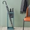 AYY Umbrella Rackss Metal Umbrella Stand, Rectangular Floor-Standing Wrought Iron Umbrella Holder, Small Entrance Hallway Storage Rack, 3 Colors, 20x20x53cm (Color : Blue) view 2