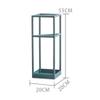 AYY Umbrella Rackss Metal Umbrella Stand, Rectangular Floor-Standing Wrought Iron Umbrella Holder, Small Entrance Hallway Storage Rack, 3 Colors, 20x20x53cm (Color : Blue) view 4