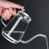 Coffee Maker With Coffee Maker Press Transparent Heat-Resistant Glass Coffee Pot, Hand-Made Pot, Long-Mouthed Pot, Small-Mouth Pot, Coffee Utensils-Small Mouth Pot 600Ml view 2