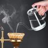 Coffee Maker With Coffee Maker Press Transparent Heat-Resistant Glass Coffee Pot, Hand-Made Pot, Long-Mouthed Pot, Small-Mouth Pot, Coffee Utensils-Small Mouth Pot 600Ml view 4