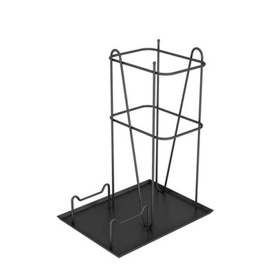 AYY Umbrella Rackss Iron Umbrella Stand, Colorful Minimalist Design Umbrella Holder, Hotel Cafe Office Household Long and Short Umbrella Storage Rack, 33x25x44cm (Color : Black)