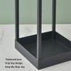 AYY Umbrella Rackss Metal Umbrella Stand, Rectangular Floor-Standing Wrought Iron Umbrella Holder, Small Entrance Hallway Storage Rack, 3 Colors, 20x20x53cm (Color : Black) view 4