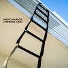 ISOP Extension Ladder 10 ft Made in USA | Nylon Rope Ladder with Spring Hooks - Lightweight Durable and Compact - Holds up to 1200 lbs. | Emergency Escape Equipment view 3