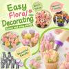 Suuker 27 Pieces Russian Piping Tips Set, Cake Decorating Supplies for Cupcake Cookies Birthday Party (12 Icing Tips, 10 Pastry Baking Bags, 2 Leaf Piping Tips, 2 Couplers, 1 Silicone Bag) view 2