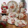 Certified International Christmas Story 9" Salad/Dessert Plates, Multicolored, Medium, Set of 4 view 4