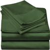 550-Thread-Count 100% Egyptian cotton Bed Sheets Long Staple Cotton, Sateen Weave, Breathable, for Soft and Silky Feel, Fits Mattress From 9 to Upto 18'' DEEP Pocket 3-Pc sheet set Full -Moss view 1