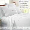 550-Thread-Count 100% Egyptian cotton Bed Sheets Long Staple Cotton, Sateen Weave, Breathable, for Soft and Silky Feel, Fits Mattress From 9 to Upto 18'' DEEP Pocket 3-Pc sheet set Full -Moss view 2