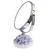 5-inch Desktop Vanity Mirror, Double-Sided Portable Princess Vanity Mirror, Can Be Rotated 360 to Enlarge, Hydrangea Decorative Base view 1
