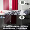 BGment Room Darkening Curtains 45 Inches Long - Grommet Thermal Insulated Drapes Window Treatment Curtains for Bedroom, 2 Panels, 52 x 45 Inch, Red view 4