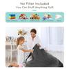 Aubliss Stuffed Animal Storage Bean Bag Chairs Cover, 50"x 35" Extra Large Velvet Bean Bags Chair for Kids & Adults, Ultra Soft Zipper Beanbag Toy Storage for Boys Girls - Darkgrey view 2